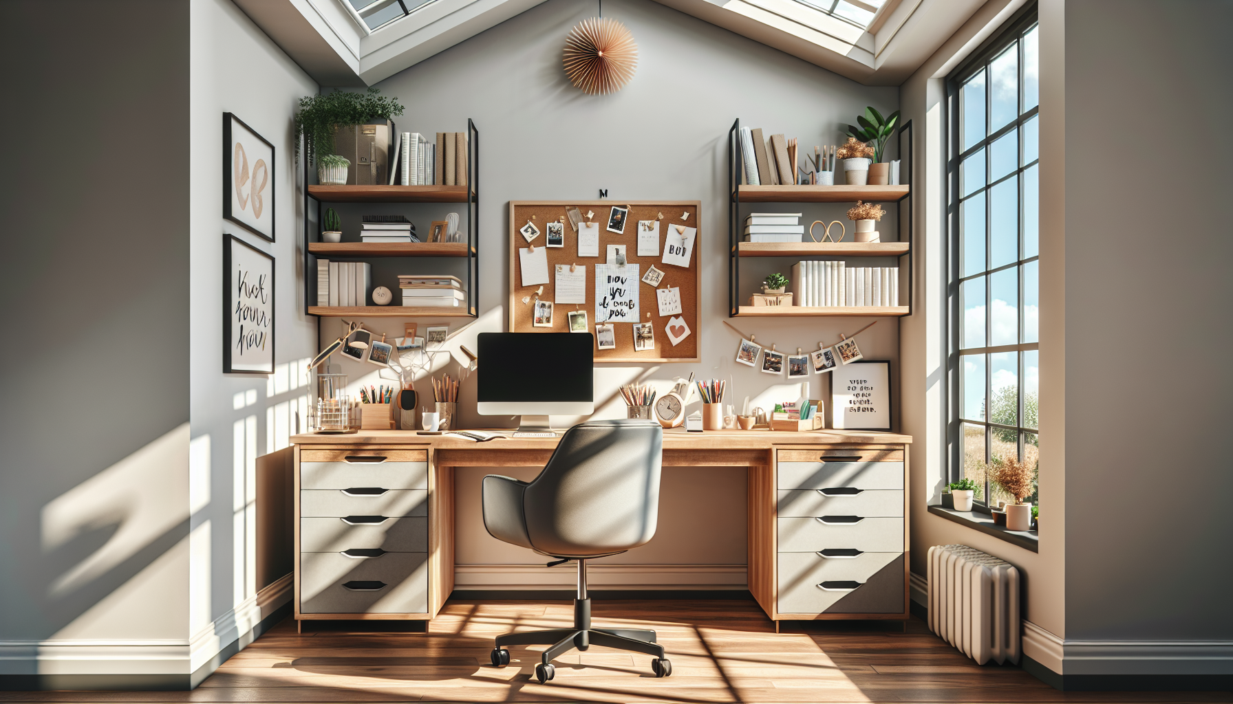 홈 오피스 인테리어 아이디어와 DIY 팁-두번째